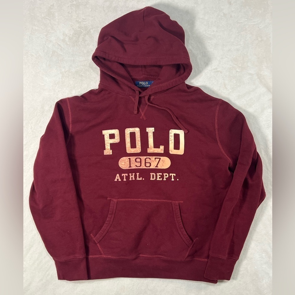 Polo Ralph Lauren Large Res Polo 67 Classic Hoodie Sweatshirt EUC 1967